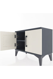 Arges Komodin Tek Raflı 2 Kapaklı 60x30x48 Antrasit-Aytaşı