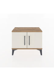 Arges Komodin Tek Raflı 2 Kapaklı 60x30x48 Çam-Aytaşı