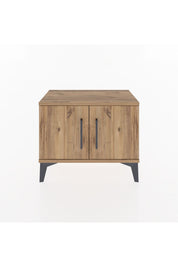 Arges Komodin Tek Raflı 2 Kapaklı 60x30x48 Çam-Çam