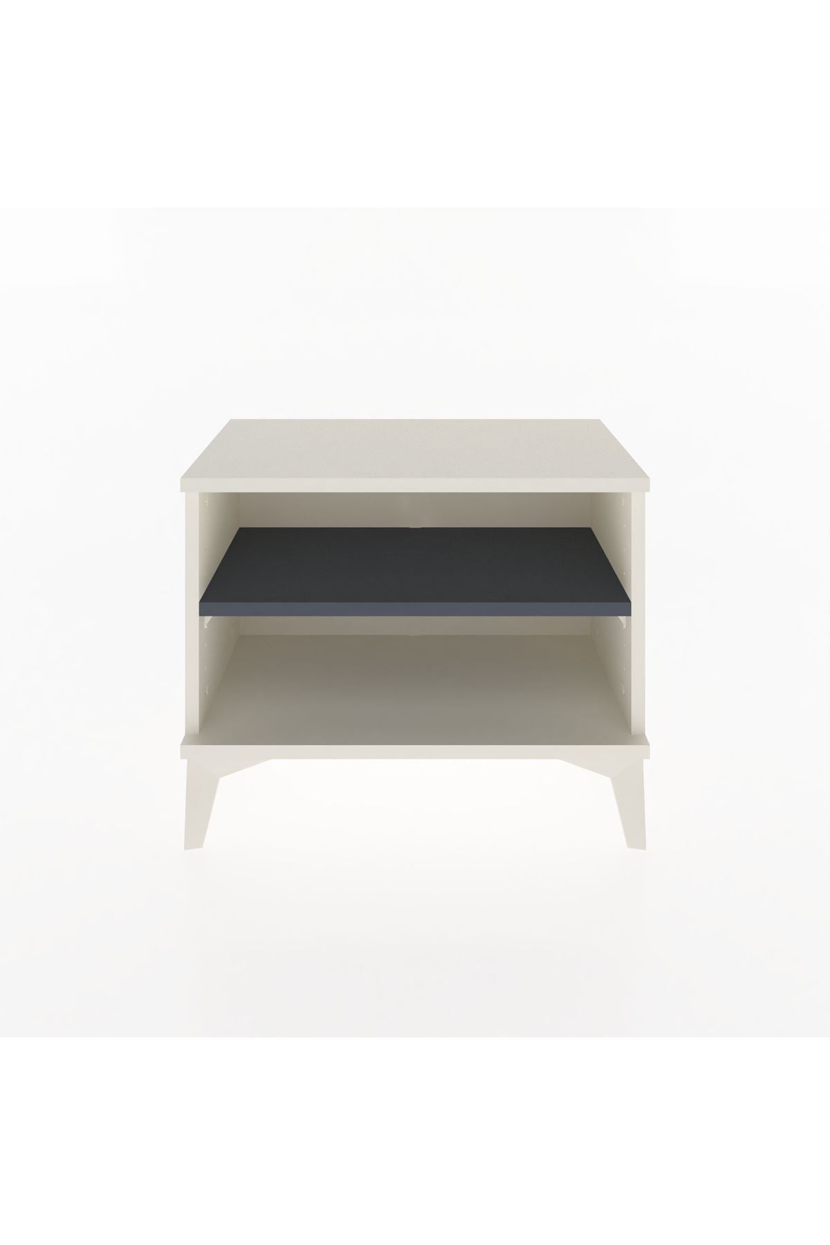 Arges Komodin Tek Raflı 60x30x48 Aytaşı-Antrasit