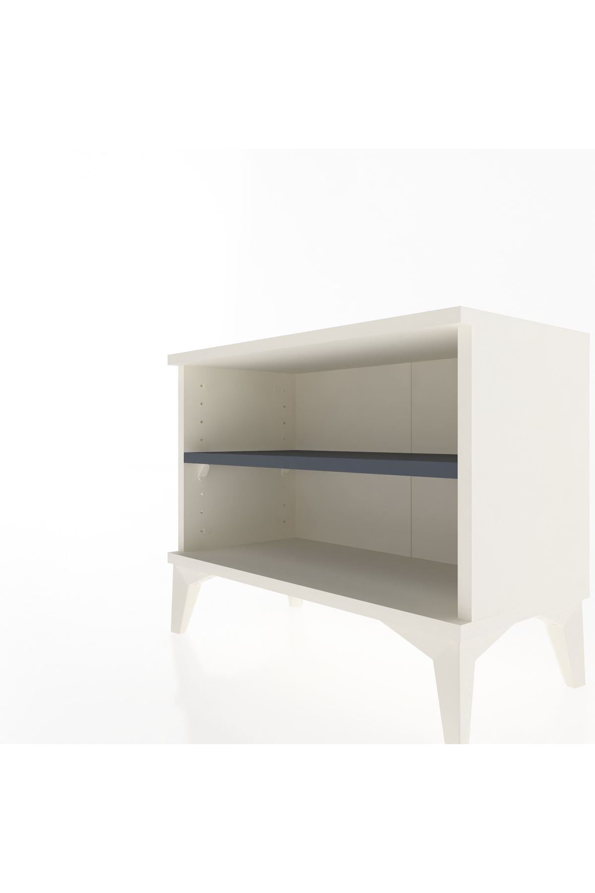 Arges Komodin Tek Raflı 60x30x48 Aytaşı-Antrasit