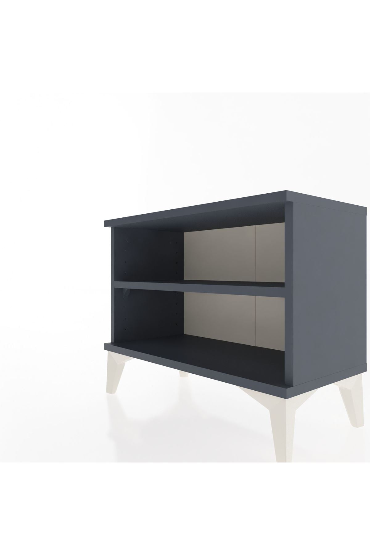 Arges Komodin Tek Raflı 60x30x48 Antrasit-Antrasit