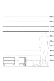 Arges Komodin Tek Raflı 60x30x48 Antrasit-Antrasit