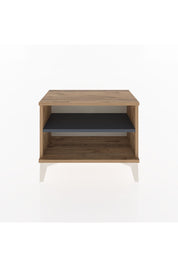 Arges Komodin Tek Raflı 60x30x48 Çam-Antrasit