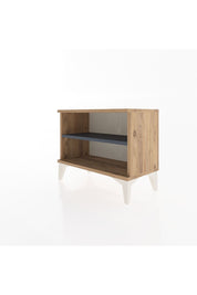 Arges Komodin Tek Raflı 60x30x48 Çam-Antrasit