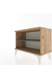 Arges Komodin Tek Raflı 60x30x48 Çam-Antrasit