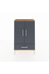 Arges Komodin 2 Raflı Tek Çekmeceli 2 Kapaklı 60x30x96