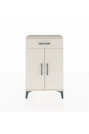 Arges Komodin 2 Raflı Tek Çekmeceli 2 Kapaklı 60x30x96 Aytaşı-Aytaşı