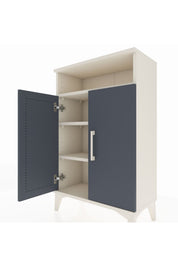 Arges Komodin 3 Raflı 2 Kapaklı 60x30x96 Aytaşı-Antrasit