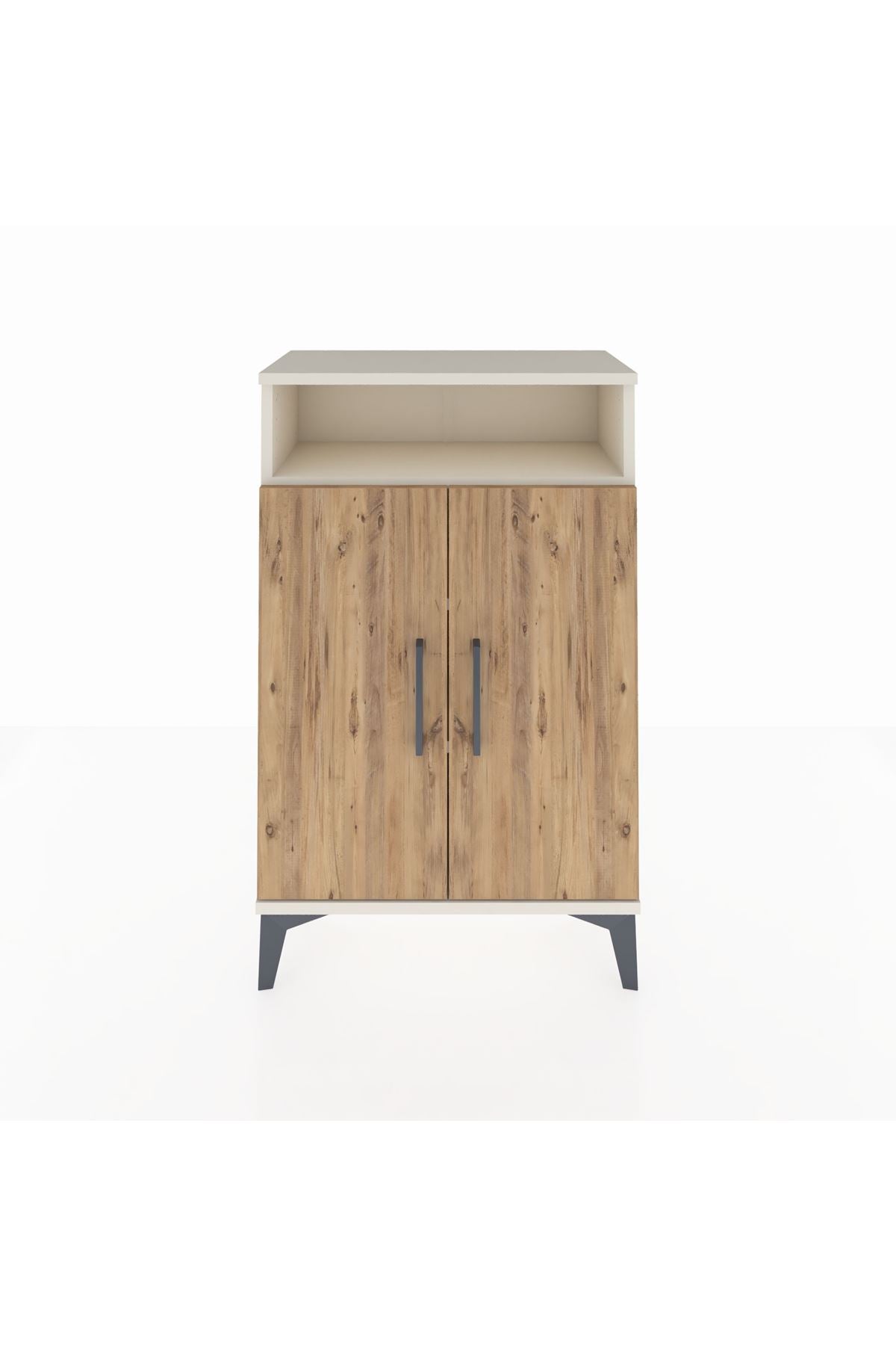 Arges Komodin 3 Raflı 2 Kapaklı 60x30x96 Aytaşı-Çam