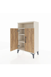 Arges Komodin 3 Raflı 2 Kapaklı 60x30x96 Aytaşı-Çam