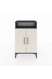 Arges Komodin 3 Raflı 2 Kapaklı 60x30x96 Antrasit-Aytaşı