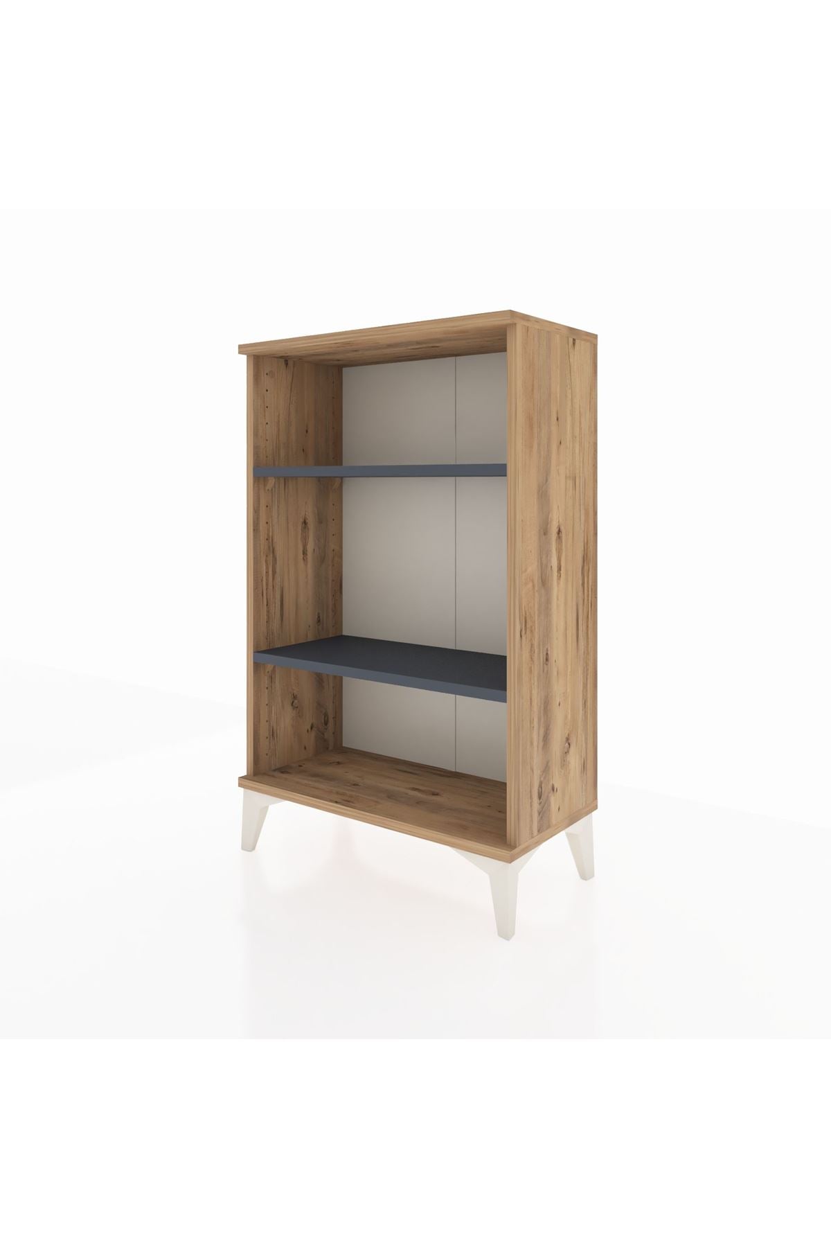 Arges Komodin 2 Raflı 60x30x96 Çam-Antrasit