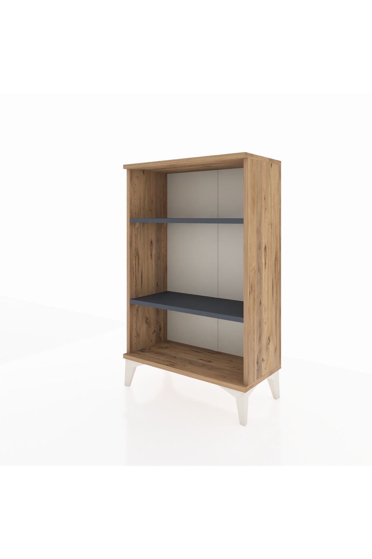 Arges Komodin 2 Raflı 60x30x96 Çam-Antrasit