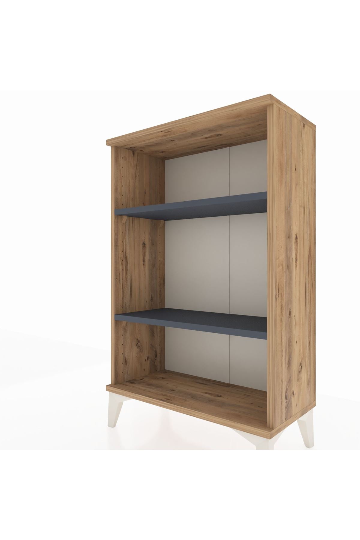 Arges Komodin 2 Raflı 60x30x96 Çam-Antrasit