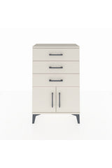 Arges Komodin 3 Çekmeceli 2 Kapaklı 60x30x96