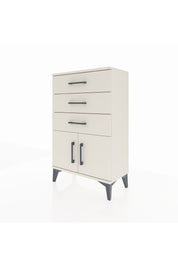 Arges Komodin 3 Çekmeceli 2 Kapaklı 60x30x96 Aytaşı-Aytaşı