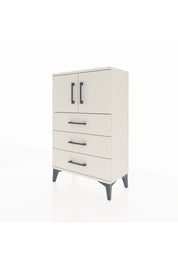 Arges Komodin Tek Raflı 3 Çekmeceli 2 Kapaklı 60x30x96 Aytaşı-Aytaşı