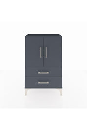 Arges Komodin 2 Raflı 2 Çekmeceli 2 Kapaklı 60x30x96 Antrasit-Antrasit