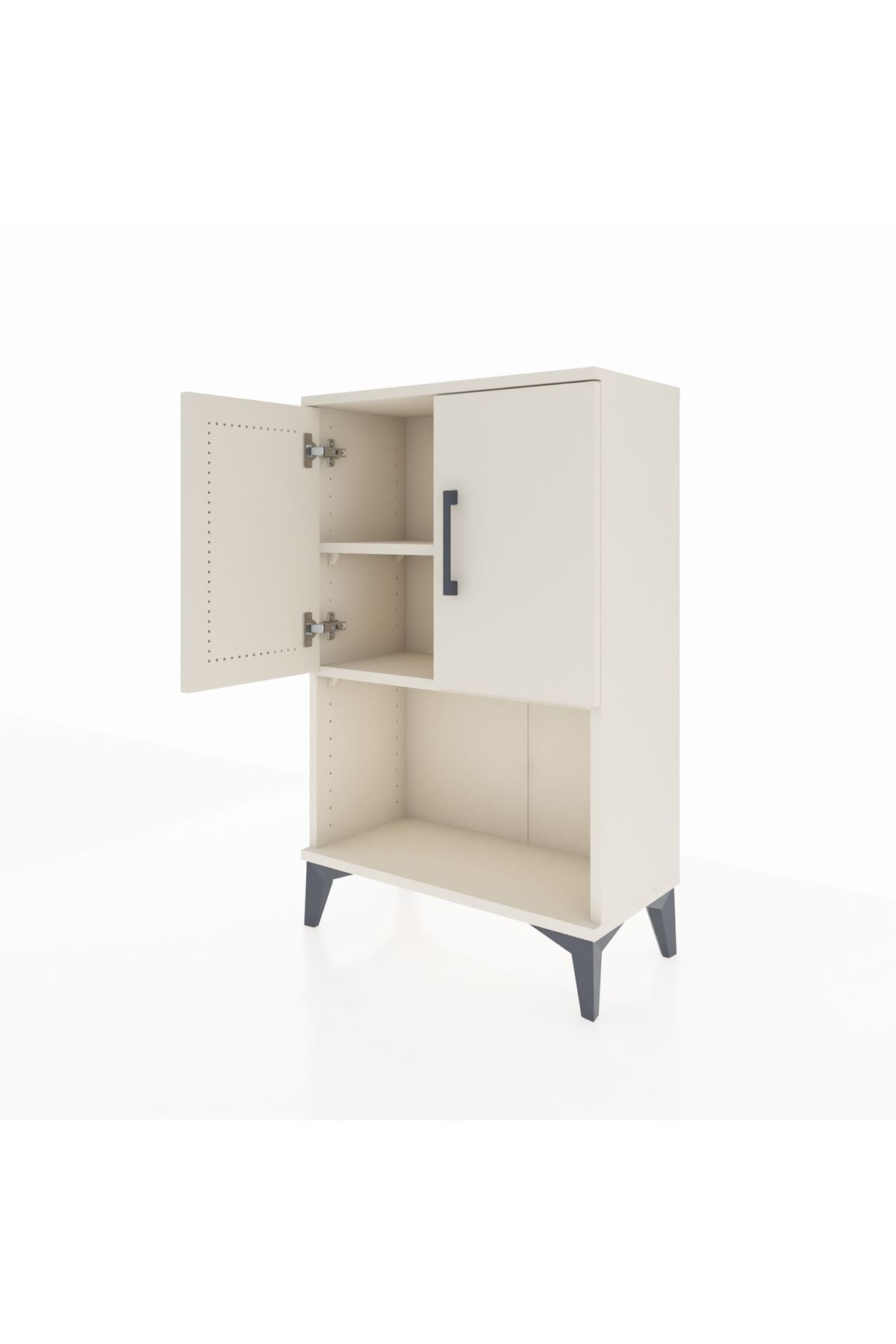Arges Komodin 2 Raflı 2 Kapaklı 60x30x96 Aytaşı-Aytaşı