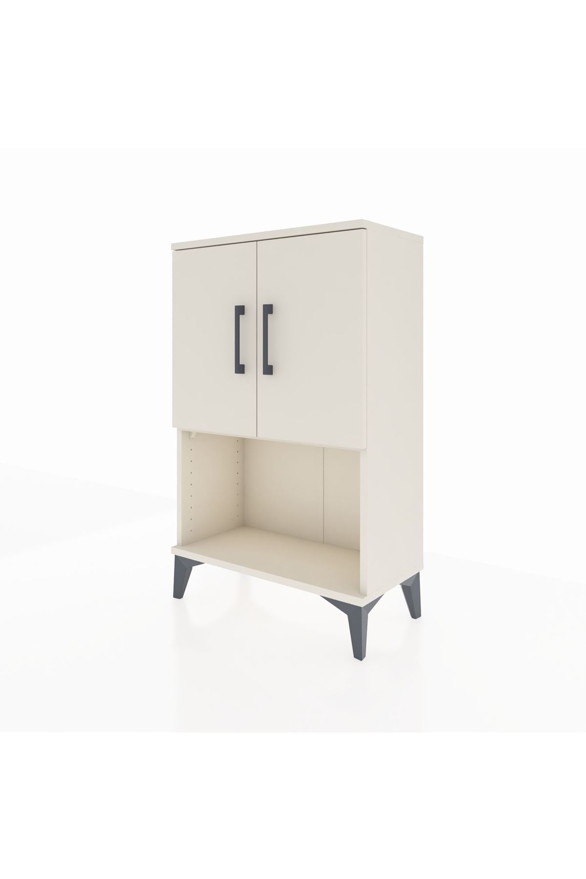 Arges Komodin 2 Raflı 2 Kapaklı 60x30x96 Aytaşı-Aytaşı