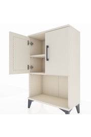 Arges Komodin 2 Raflı 2 Kapaklı 60x30x96 Aytaşı-Aytaşı