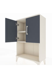 Arges Komodin 2 Raflı 2 Kapaklı 60x30x96 Aytaşı-Antrasit