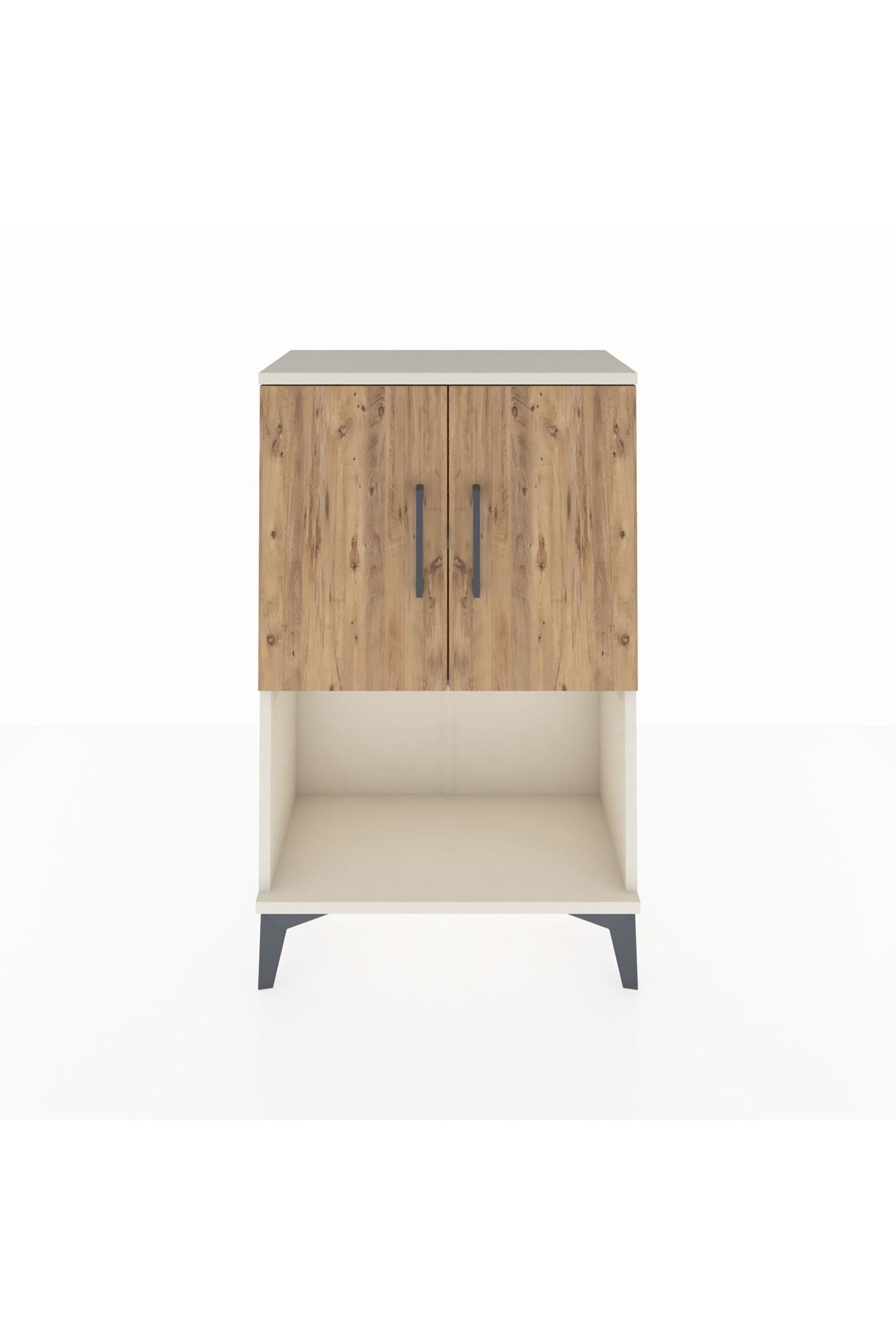 Arges Komodin 2 Raflı 2 Kapaklı 60x30x96 Aytaşı-Çam