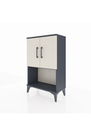 Arges Komodin 2 Raflı 2 Kapaklı 60x30x96 Antrasit-Aytaşı