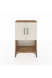 Arges Komodin 2 Raflı 2 Kapaklı 60x30x96 Çam-Aytaşı