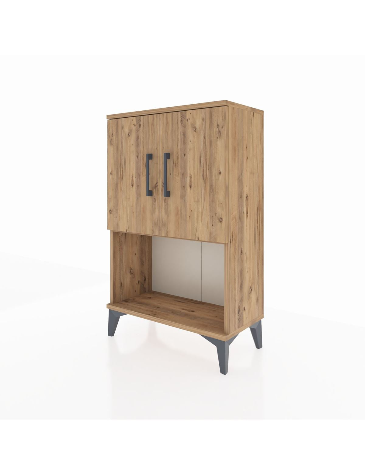 Arges Komodin 2 Raflı 2 Kapaklı 60x30x96 - S14M033V9A