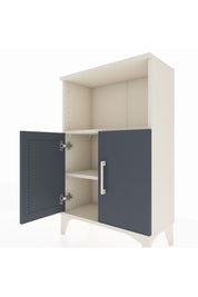 Arges Komodin 2 Raflı 2 Kapaklı 60x30x96 Aytaşı-Antrasit