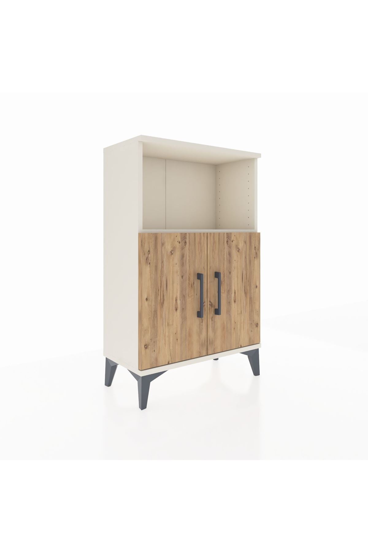 Arges Komodin 2 Raflı 2 Kapaklı 60x30x96 Aytaşı-Çam