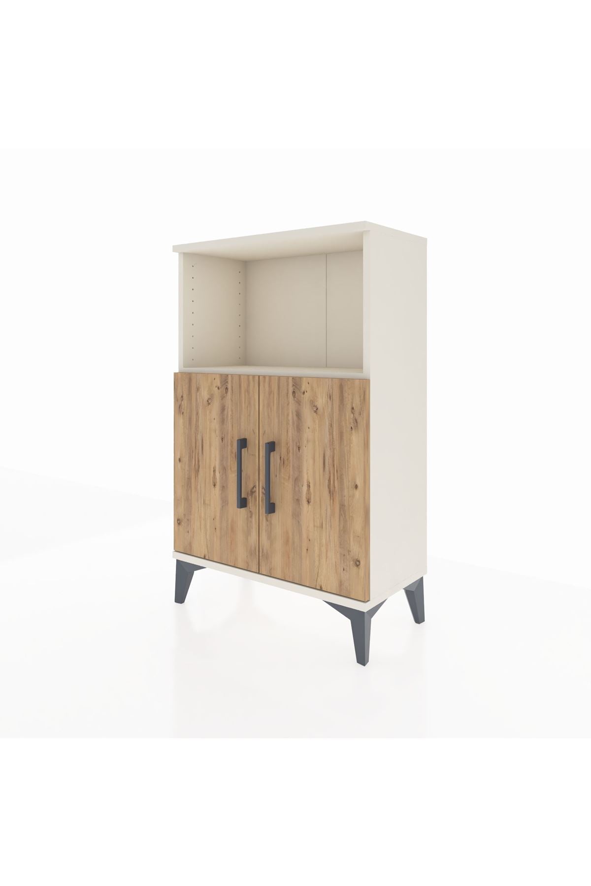 Arges Komodin 2 Raflı 2 Kapaklı 60x30x96 Aytaşı-Çam