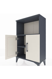 Arges Komodin 2 Raflı 2 Kapaklı 60x30x96 Antrasit-Aytaşı