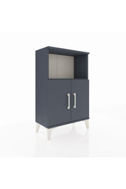 Arges Komodin 2 Raflı 2 Kapaklı 60x30x96 Antrasit-Antrasit