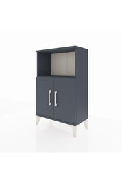 Arges Komodin 2 Raflı 2 Kapaklı 60x30x96 Antrasit-Antrasit