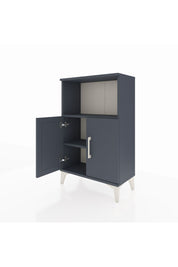 Arges Komodin 2 Raflı 2 Kapaklı 60x30x96 Antrasit-Antrasit