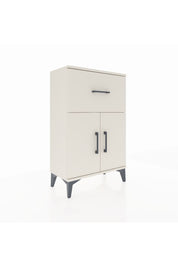 Arges Komodin Tek Raflı Tek Çekmeceli 2 Kapaklı 60x30x96 Aytaşı-Aytaşı