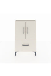 Arges Komodin 2 Raflı Tek Çekmeceli 2 Kapaklı 60x30x96 Aytaşı-Aytaşı