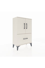 Arges Komodin 2 Raflı Tek Çekmeceli 2 Kapaklı 60x30x96 Aytaşı-Aytaşı