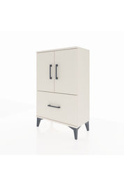 Arges Komodin 2 Raflı Tek Çekmeceli 2 Kapaklı 60x30x96 Aytaşı-Aytaşı