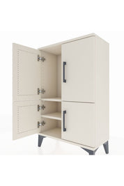 Arges Komodin 2 Raflı 4 Kapaklı 60x30x96 Aytaşı-Aytaşı