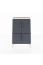 Arges Komodin 2 Raflı 4 Kapaklı 60x30x96 Aytaşı-Antrasit