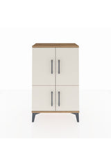 Arges Komodin 2 Raflı 4 Kapaklı 60x30x96