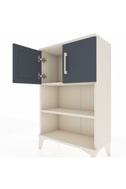 Arges Komodin 2 Raflı 2 Kapaklı 60x30x96 Aytaşı-Antrasit