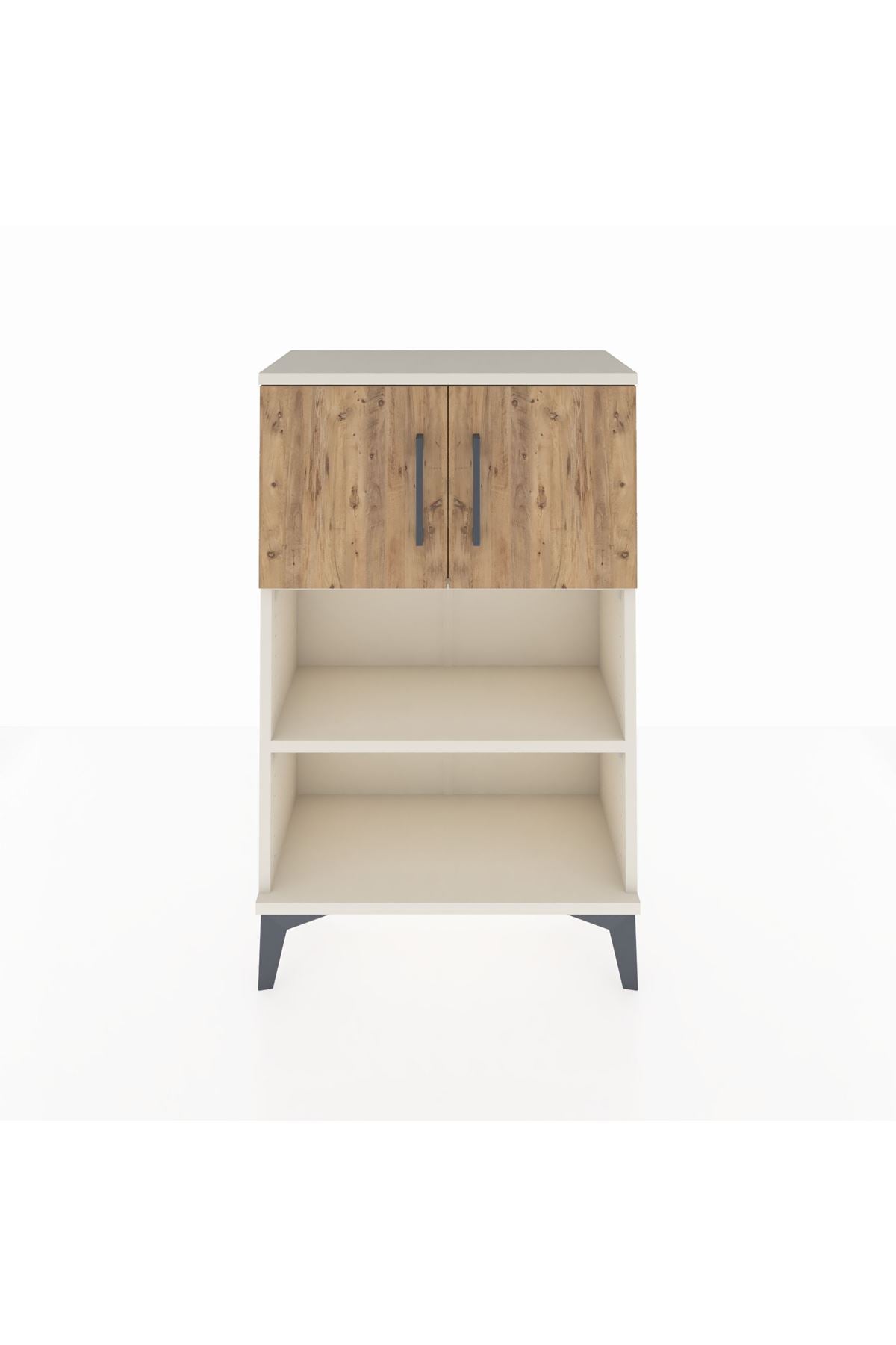 Arges Komodin 2 Raflı 2 Kapaklı 60x30x96 Aytaşı-Çam