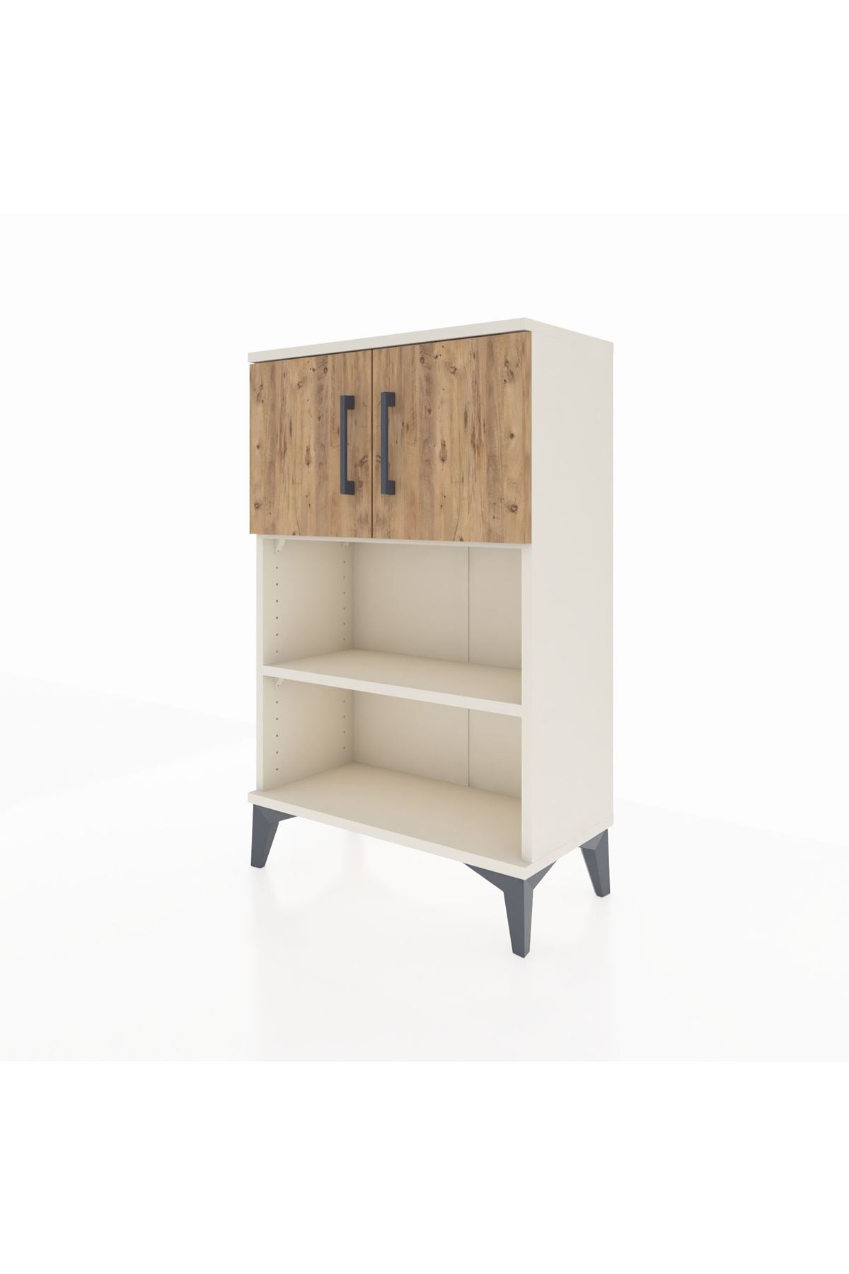 Arges Komodin 2 Raflı 2 Kapaklı 60x30x96 Aytaşı-Çam