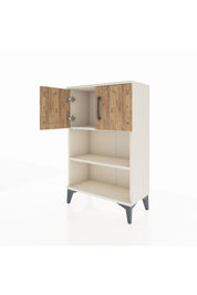 Arges Komodin 2 Raflı 2 Kapaklı 60x30x96 Aytaşı-Çam