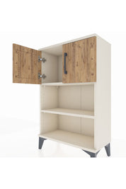 Arges Komodin 2 Raflı 2 Kapaklı 60x30x96 Aytaşı-Çam